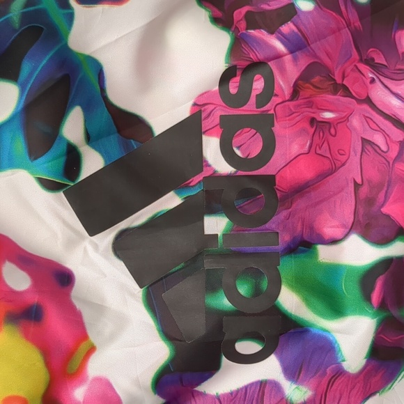 Adidas Lightweight Hooded Kangaroo Pocket Adjustable Waist Pullover Jacket - Picture 8 of 9